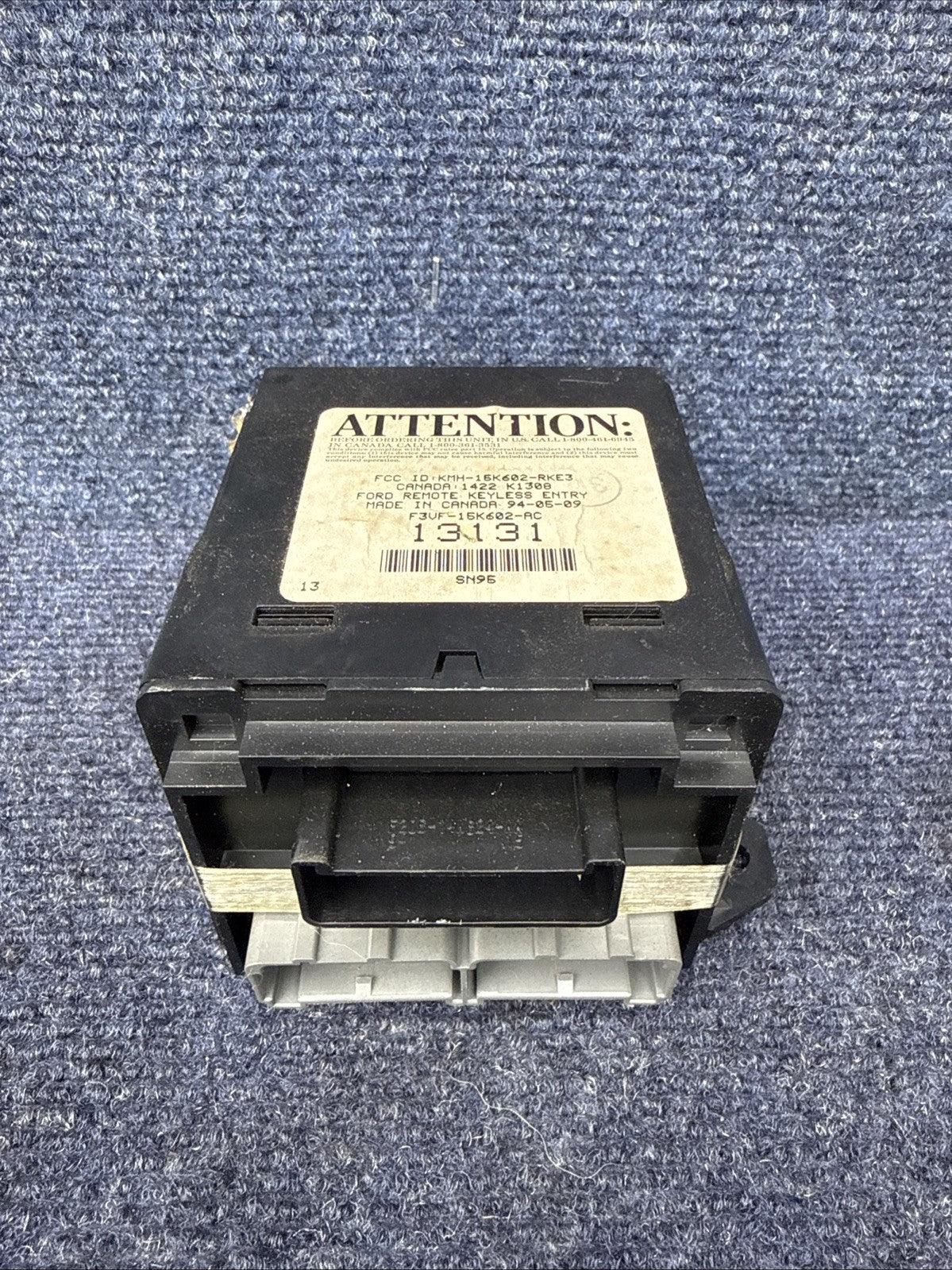 1994-1998 Ford Mustang GT Cobra OEM Remote Keyless Entry Module F3VF-15K602-AC