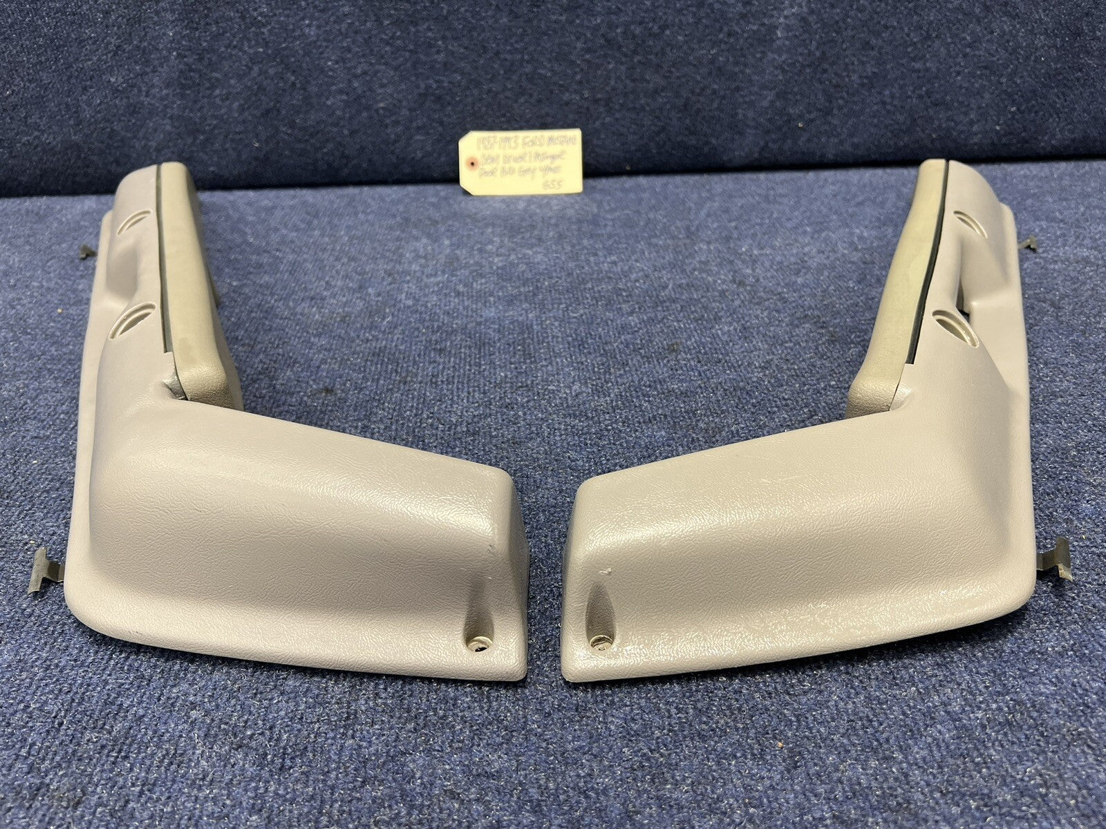 1987-1993 OEM Ford Mustang Grey Front Door Panel Armrests Pull Handle Factory 92