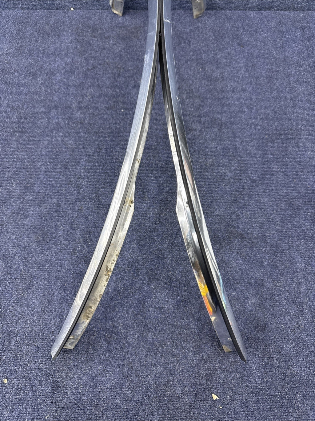 1984-1992 LINCOLN  MARK VII 7 LSC FRONT  Pair LH Rh  Set WHEEL FENDER CHROME OEM
