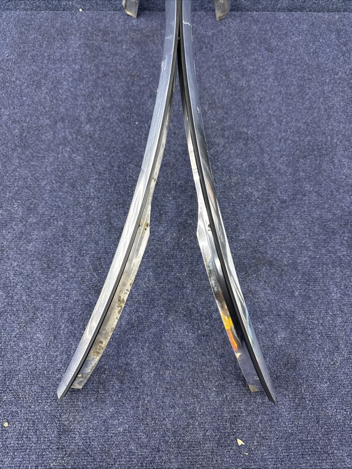 1984-1992 LINCOLN  MARK VII 7 LSC FRONT  Pair LH Rh  Set WHEEL FENDER CHROME OEM