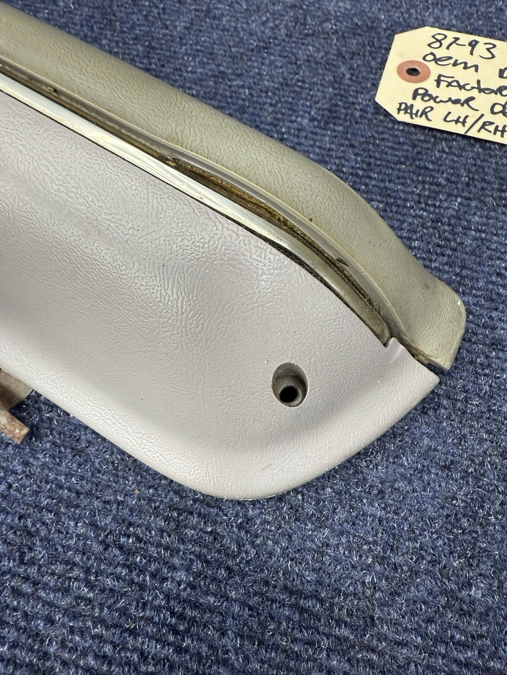 87-93 Ford Fox Body Mustang Gray Door Handle Pull Armrest 1987-1993 5.0L OEM