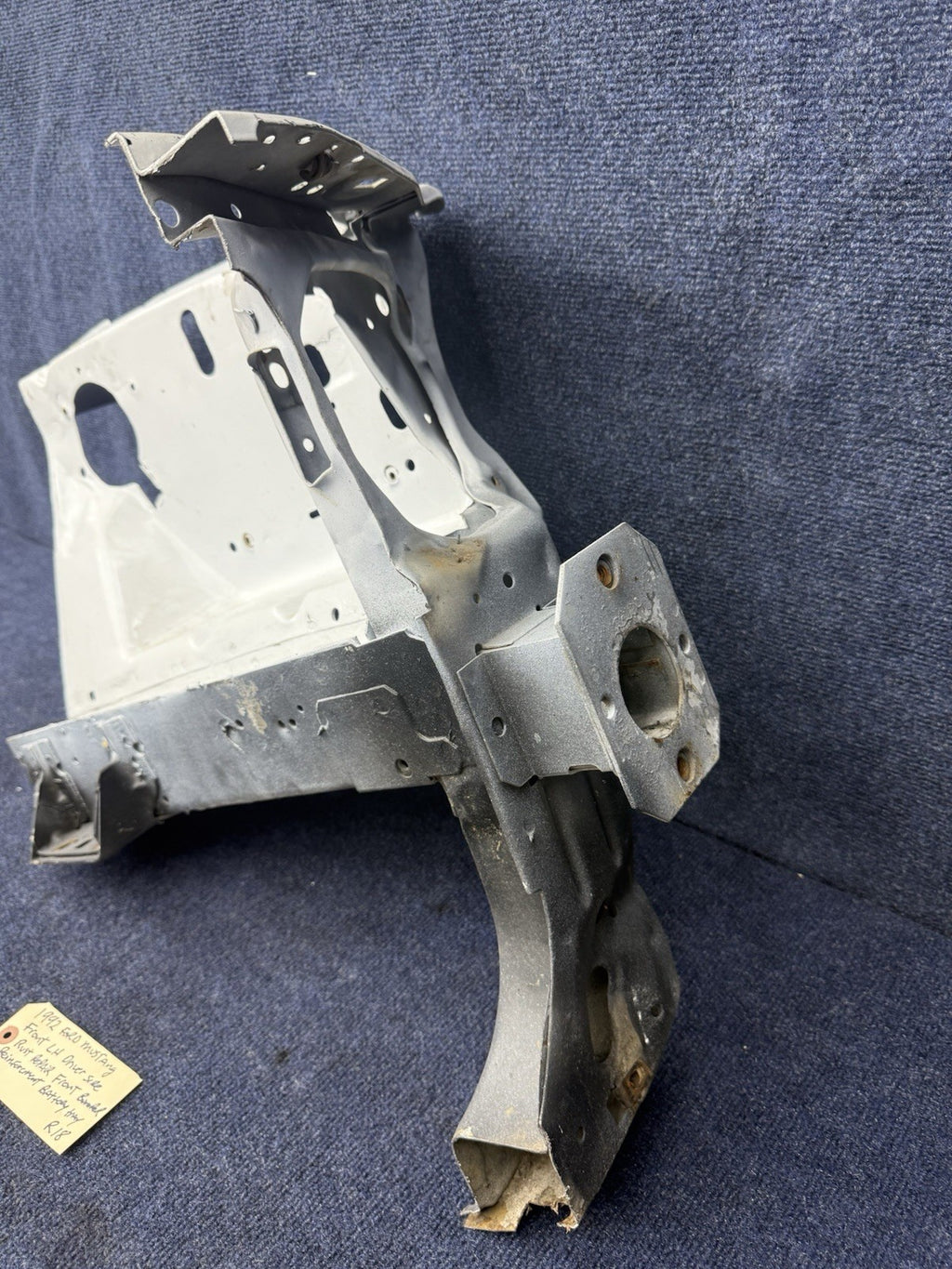 1990-1993 MUSTANG DRIVER L-H FRONT APRON FRAME METAL REPAIR SECTION OEM 1992  92