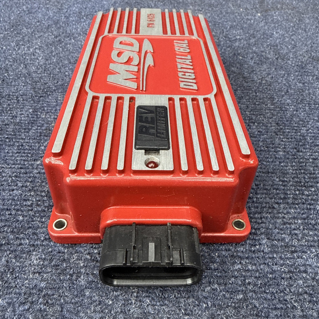 MSD Ignition 6425 Digital 6AL Ignition Control Box W/ Adjustable Rev Limit Red