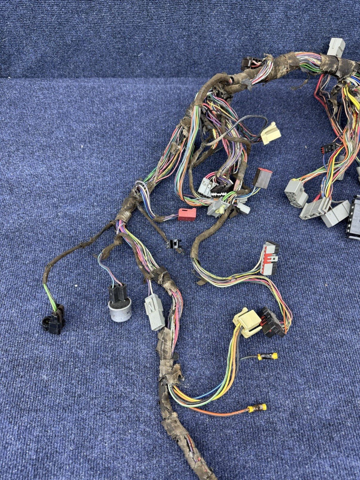 91-93 Ford Mustang Dash Wiring Harness Complete w/ Fuse Box Ignition Radio OEM