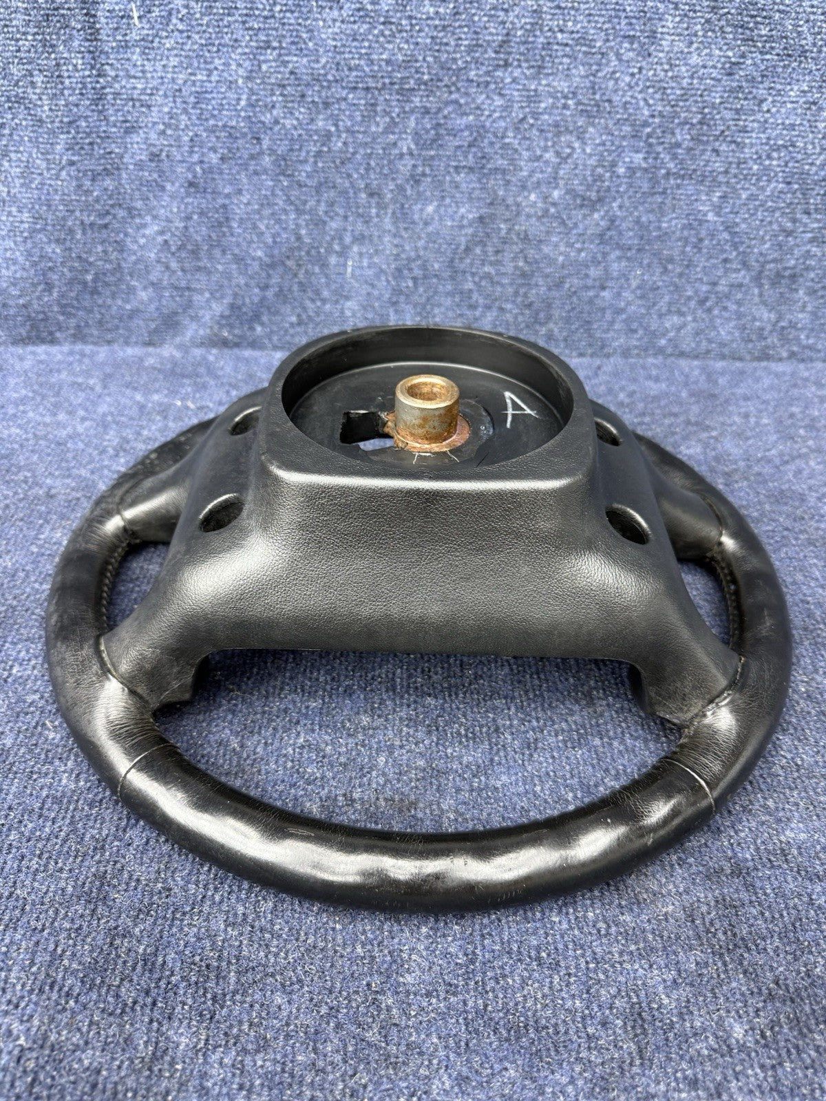 90-93 Ford Mustang Black Steering Wheel Leather  Factory OEM Coupe Hatch Stock