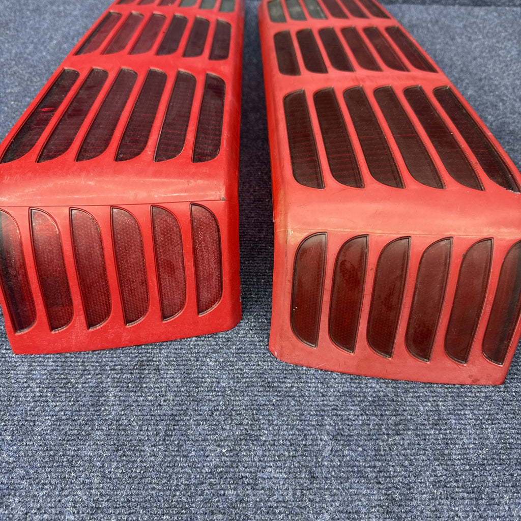 87-93 Ford Mustang GT Tail Light Lens OEM Stock 5.0L LH & Rh Pair Cheese Grader