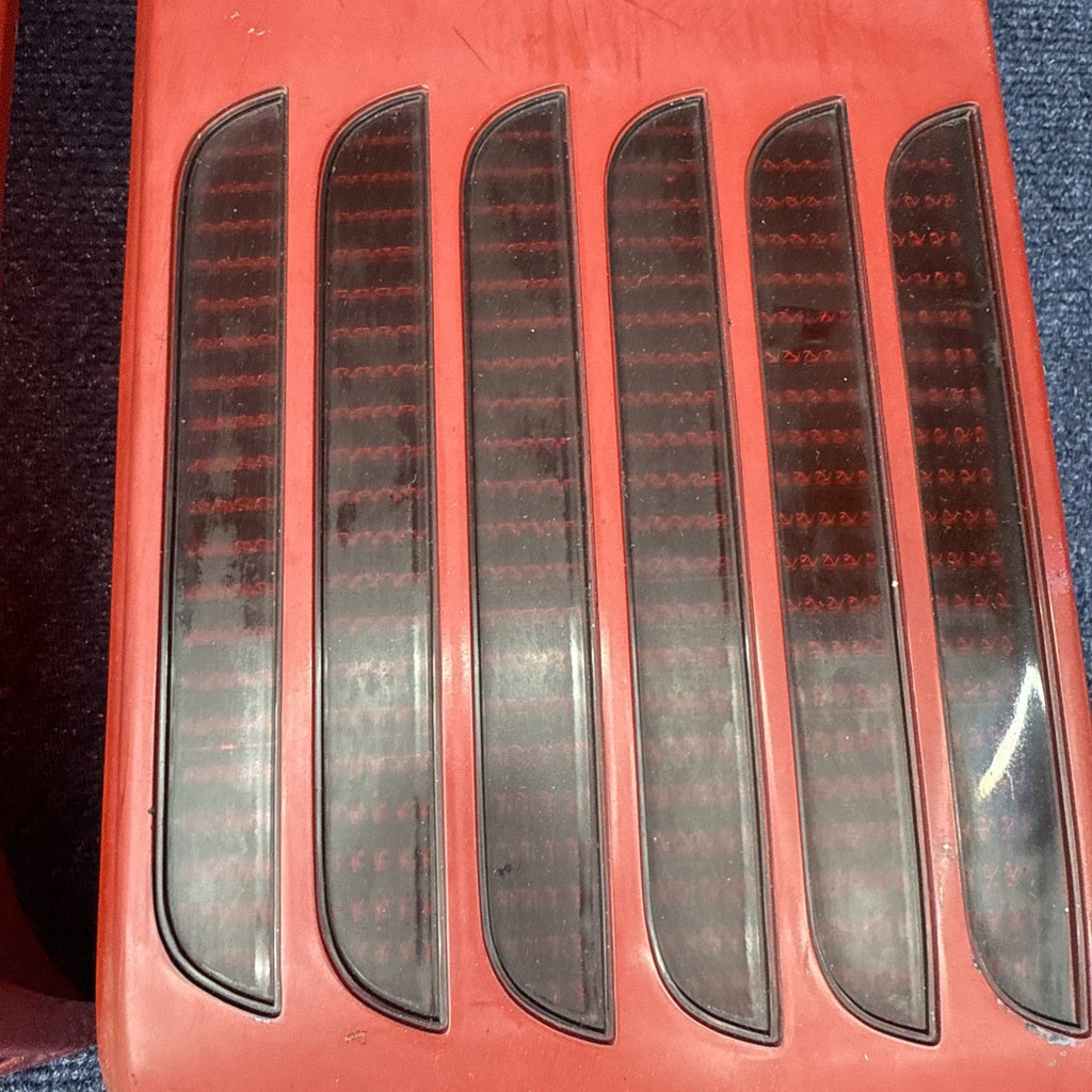 87-93 Ford Mustang GT Tail Light Lens OEM Stock 5.0L LH & Rh Pair Cheese Grader