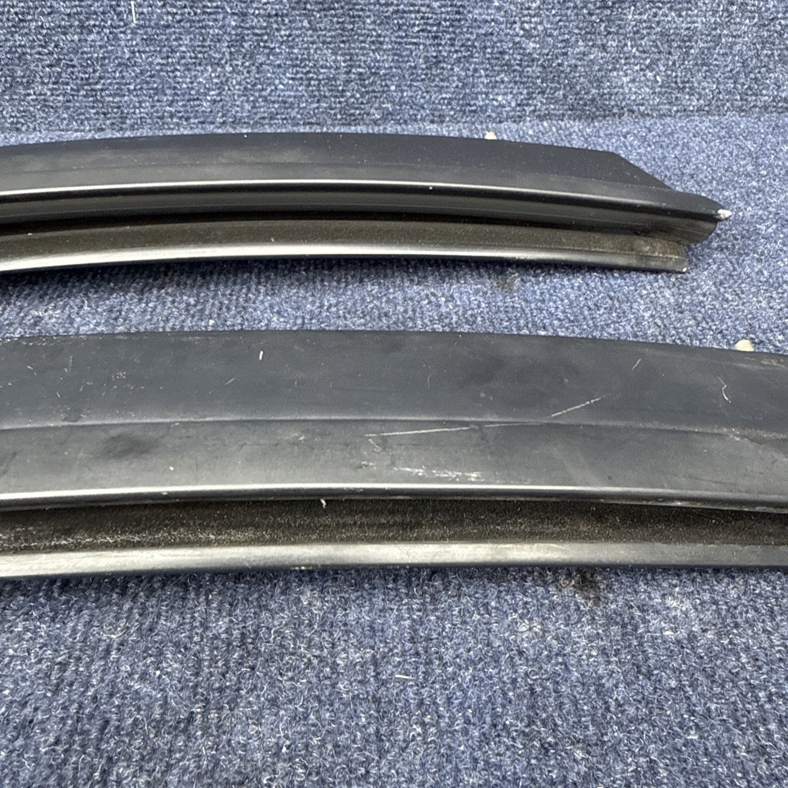 83-93 Mustang RH & LH Convertible Quarter Window Trim Guide Rear OEM 1987-1993