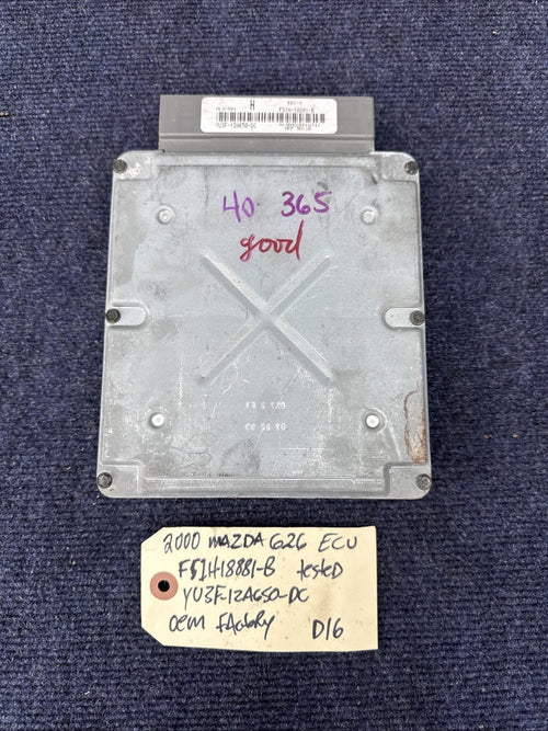 00 MAZDA 626 FS1H-18881-B COMPUTER BRAIN ENGINE CONTROL ECU ECM EBX MODULE K8202