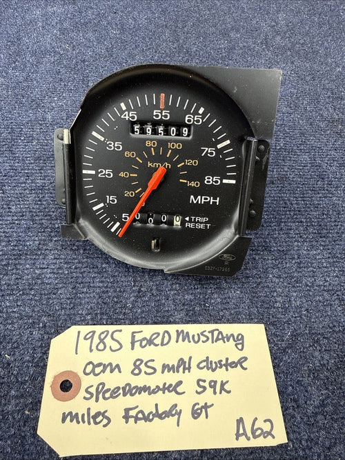 1983-1986 Ford Mustang 85mph Speedometer Gauge for Restoration or New Overlay