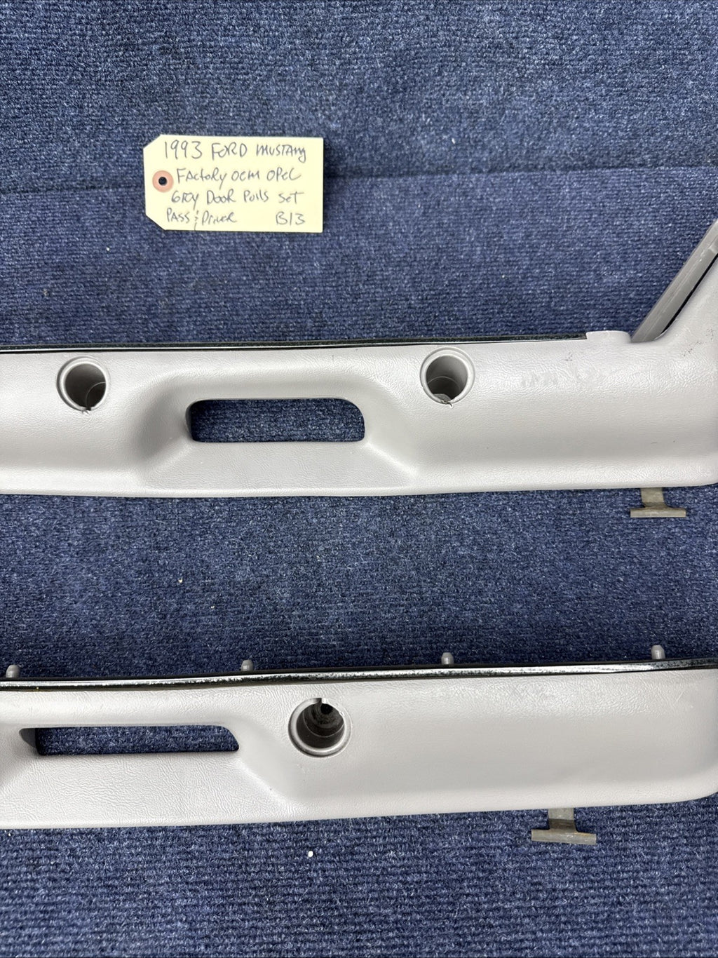 87-93 Ford Fox Body Mustang OPAL Gray Door Handle Pull Armrest 1987-1993 5.0L
