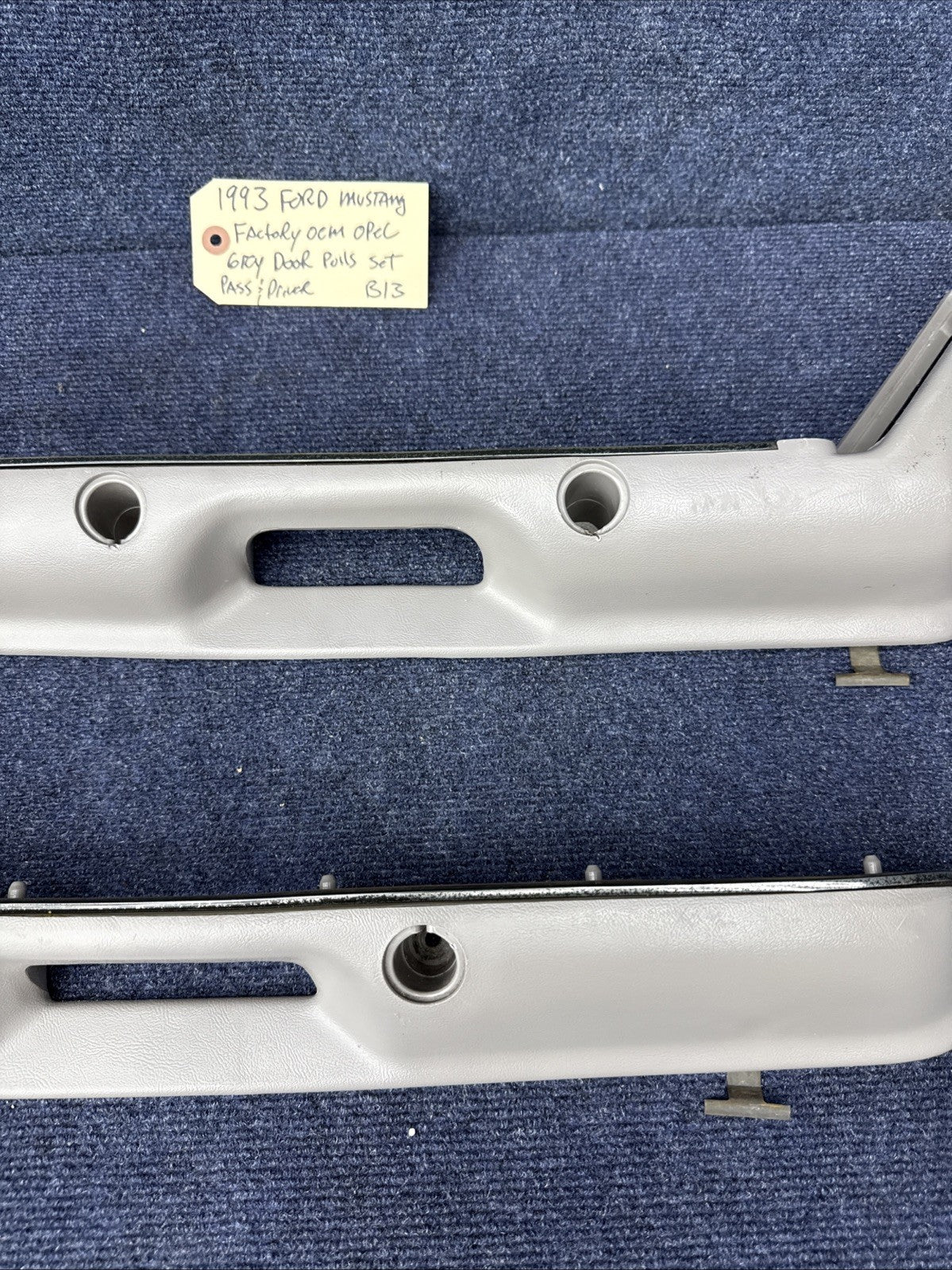 87-93 Ford Fox Body Mustang OPAL Gray Door Handle Pull Armrest 1987-1993 5.0L