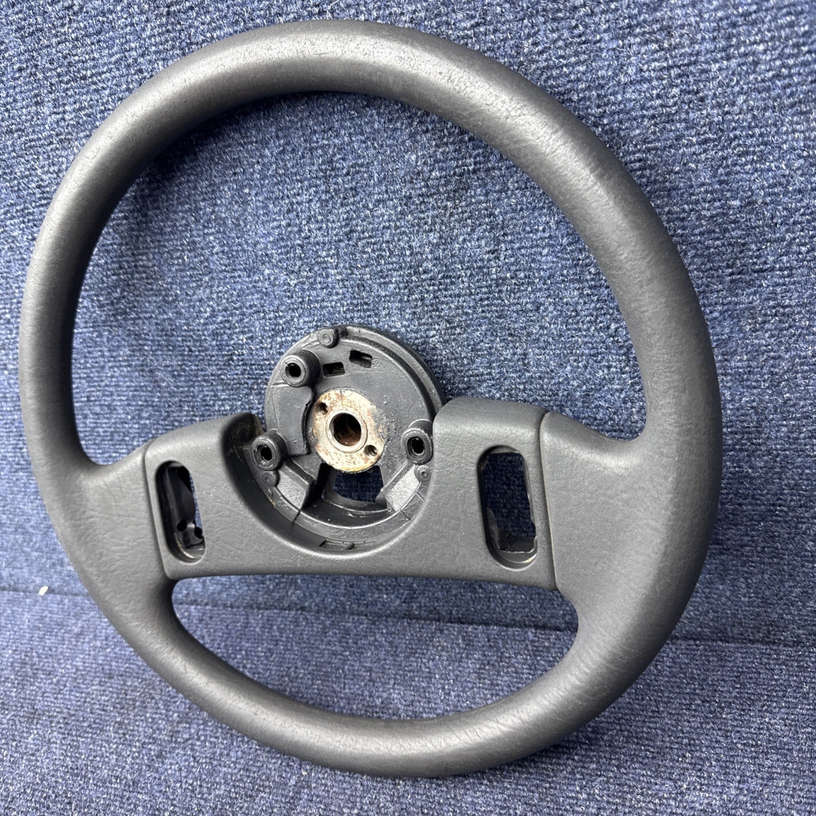 1987-1989 FORD MUSTANG BLACK STEERING WHEEL 87 88 89 OEM GT LX 2 Spoke Factory
