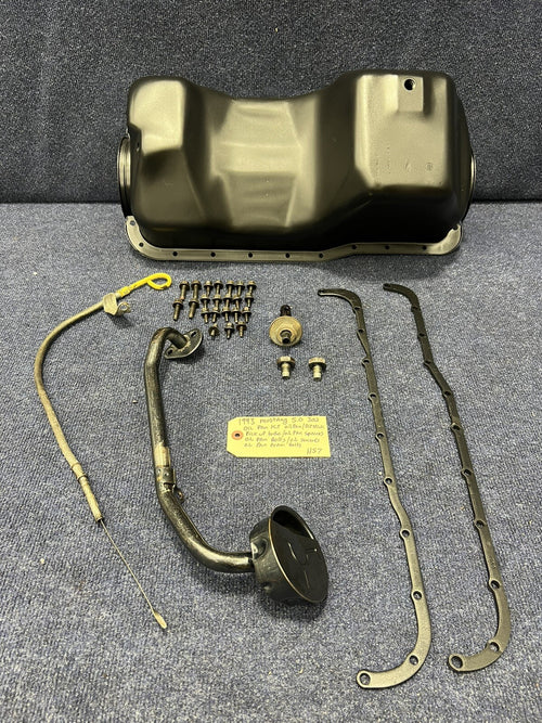 1982-1995 FORD MUSTANG 5.0L ENGINE OIL PAN/flanges/ Pick Up Tube /oil sensor Oem