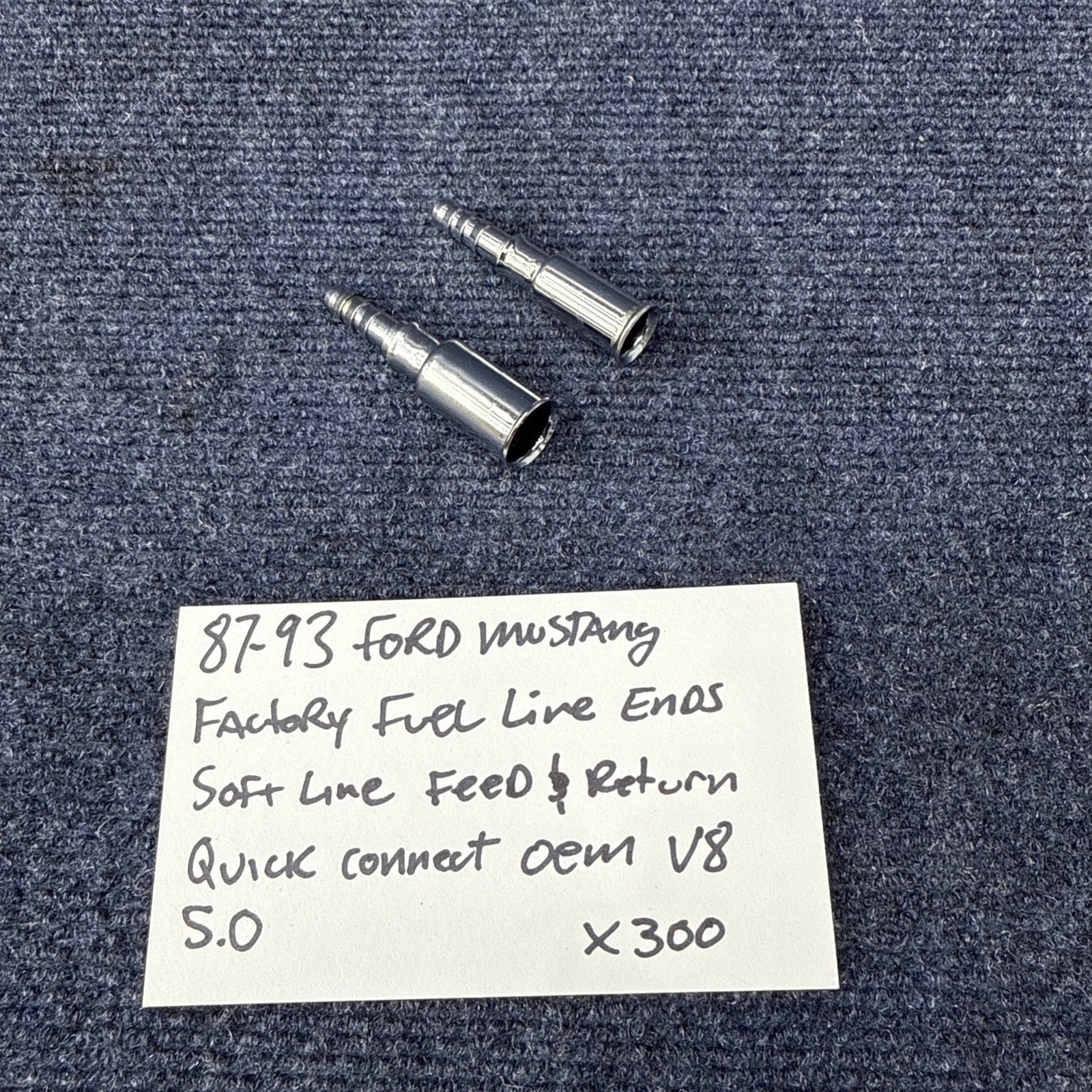87-93 Ford Mustang Factory Fuel Line Ends Soft Line Feed & Return Quick Connect