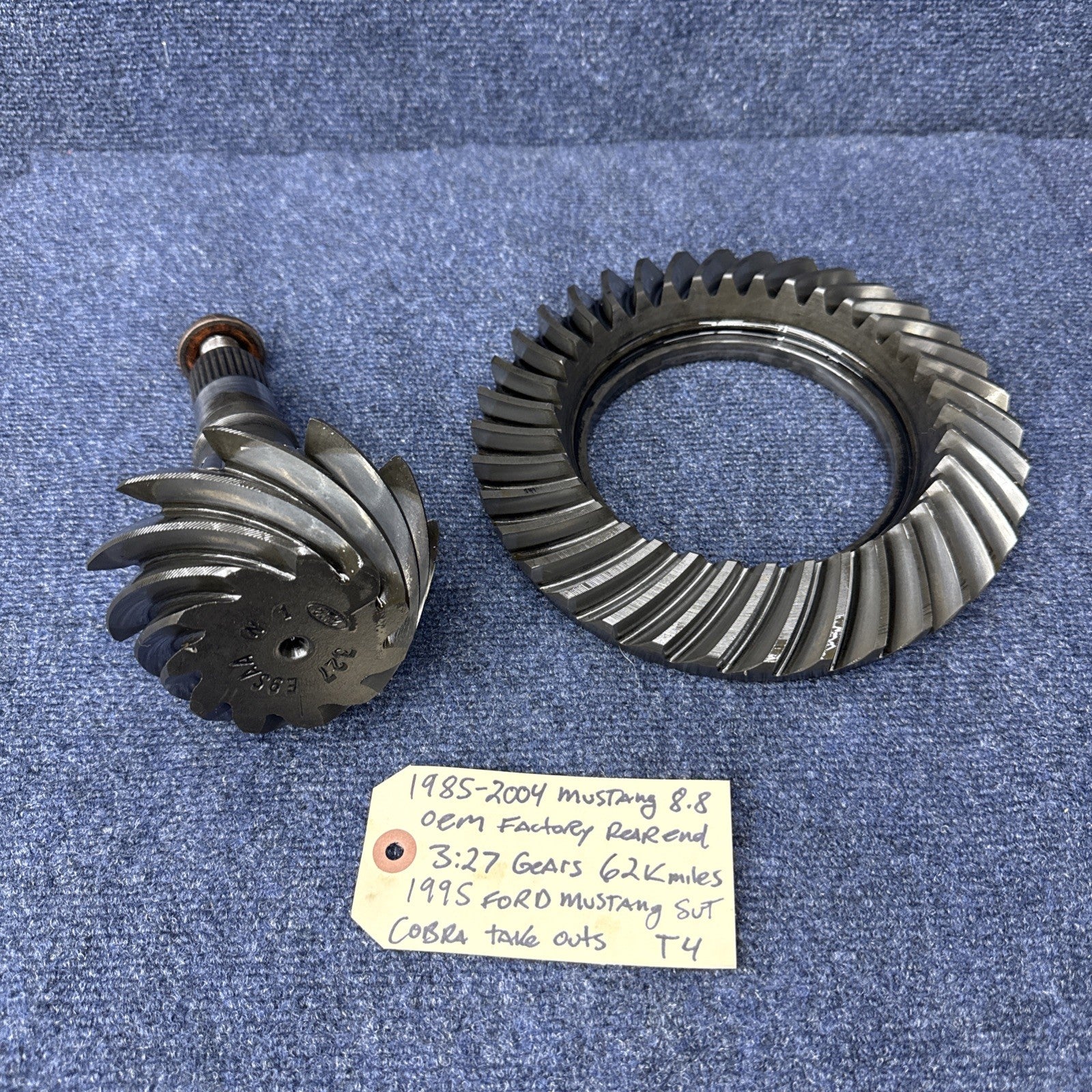 1995 FORD Mustang Svt Cobra OEM Factory Ring Pinion Gear Set 3.27 E9SAA  8.8 94