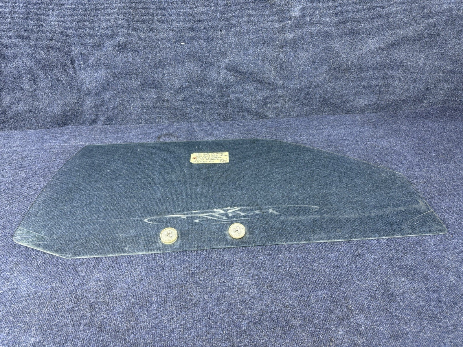 1979-1993 Ford Mustang Passenger Door Glass Hardtop Window CARLITE Factory OEM R