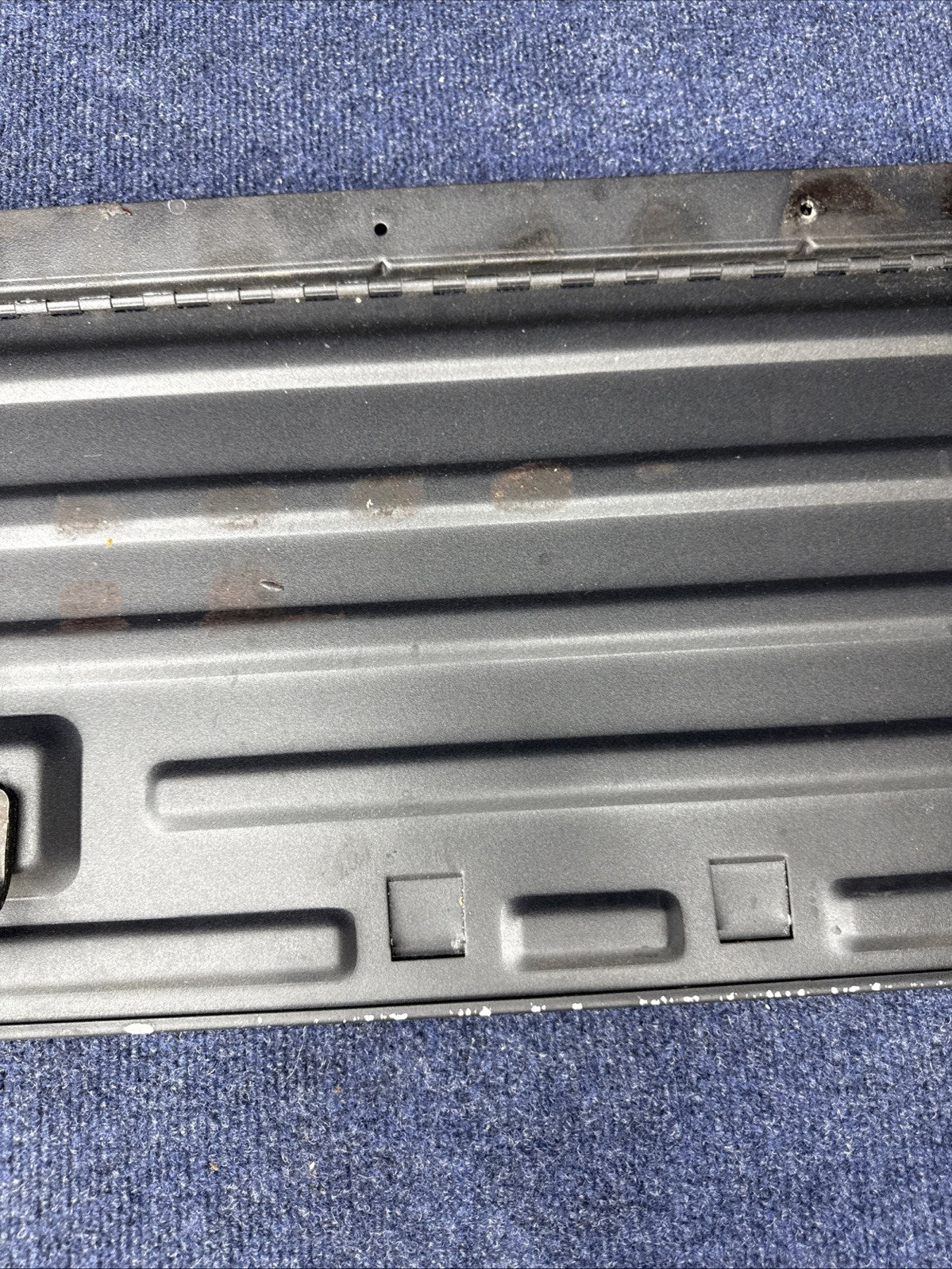 79-83 MUSTANG HATCHBACK REAR BACK SEAT METAL FOLD DOWN PANEL TRUNK COVER OEM
