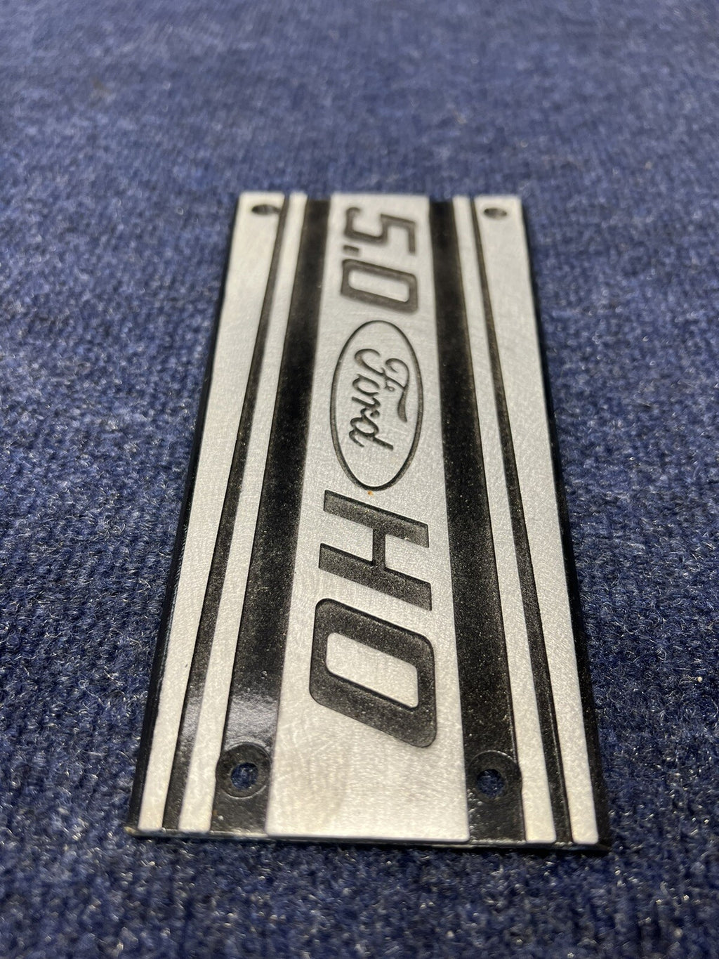 86-87-93 Ford Mustang Factory Upper Intake Manifold Plaque Cover 5.0 V8 OEM GT 