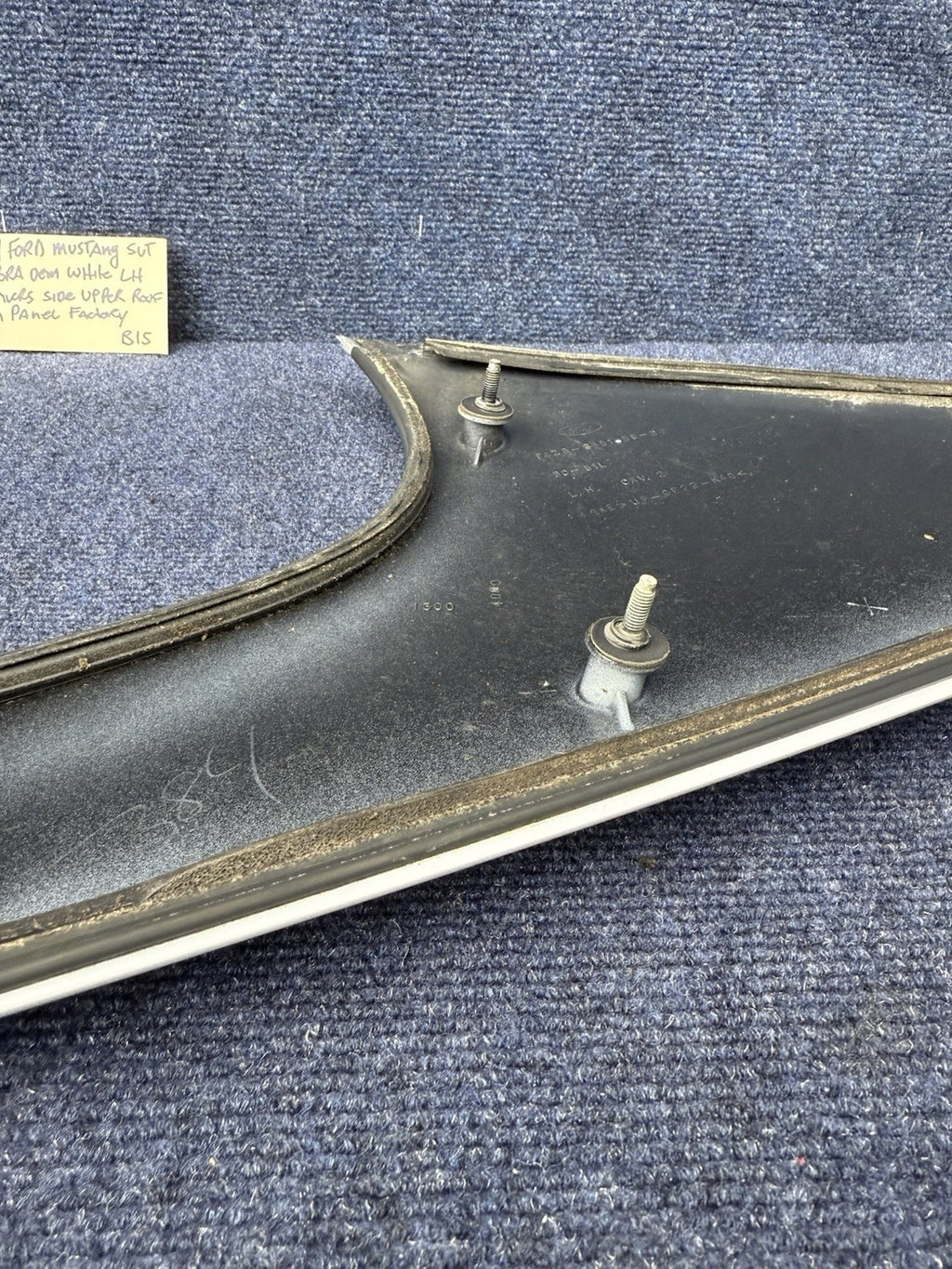 1994-1998 Mustang Svt Cobra Coupe Roof Rear Quarter Glass Trim Moulding - Driver