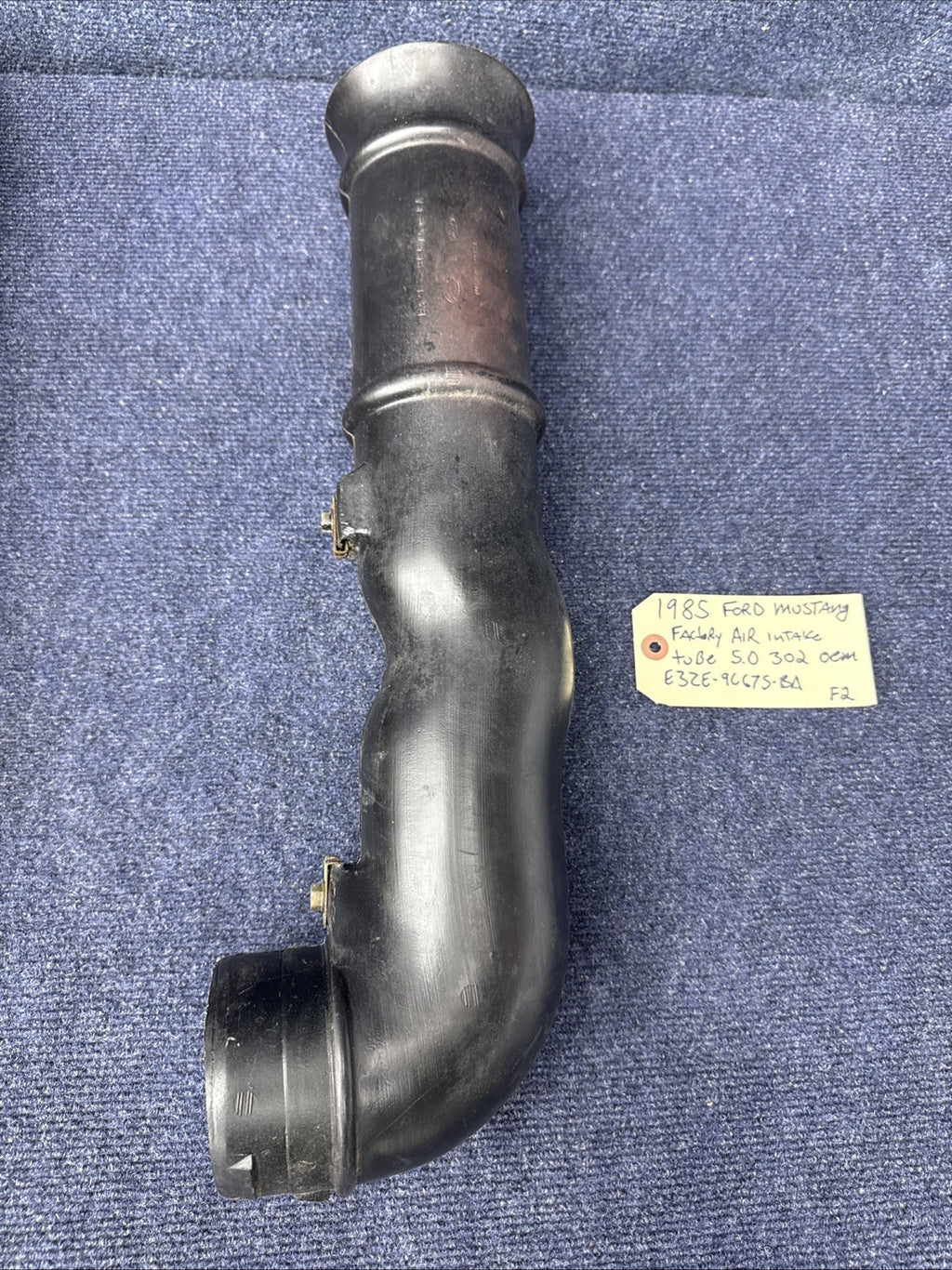 83-85 Ford Fox Body Mustang Stock OEM Air Intake Tube 5.0L 302 V8 E3ZE-9C675-BA