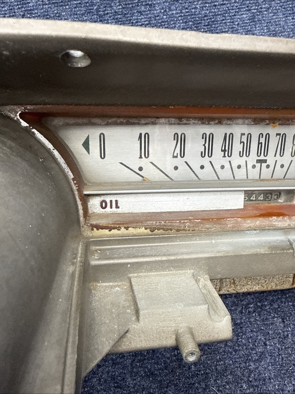 1963 1964 Ford Galaxie 500 Dash Instrument Cluster Speedometer Gauges OEM WHITE