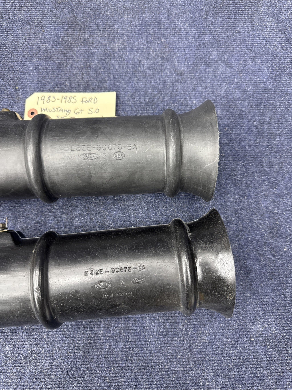 1982 1983 1984 1985 Mustang Gt Dual Snorkel Air Cleaner Ducts Tubes OEM Foxbody