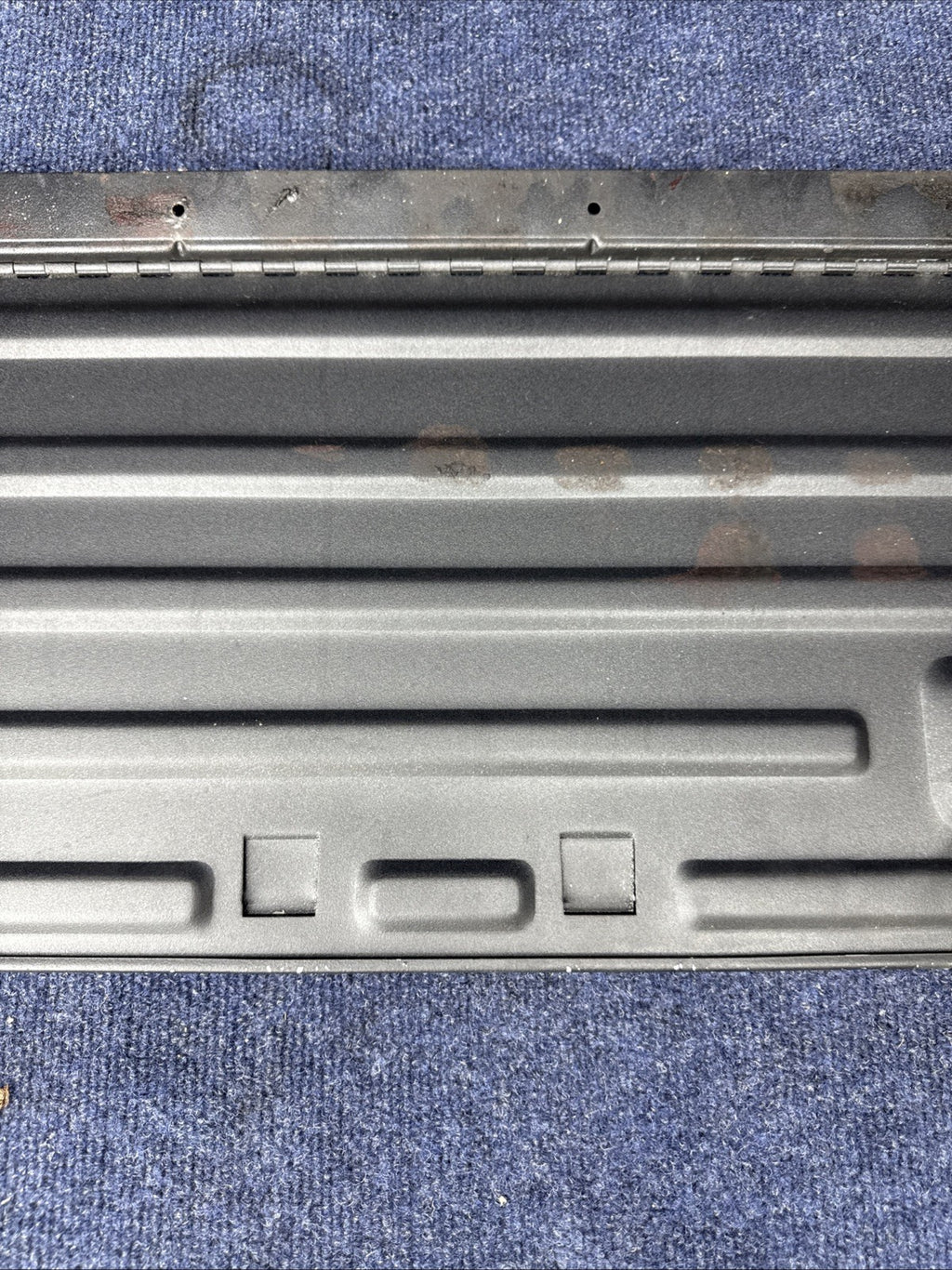 79-83 MUSTANG HATCHBACK REAR BACK SEAT METAL FOLD DOWN PANEL TRUNK COVER OEM