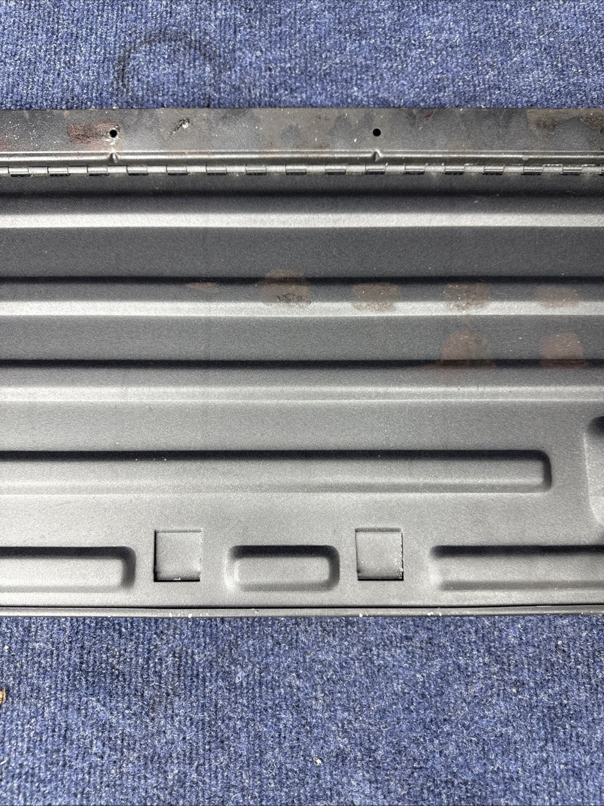 79-83 MUSTANG HATCHBACK REAR BACK SEAT METAL FOLD DOWN PANEL TRUNK COVER OEM