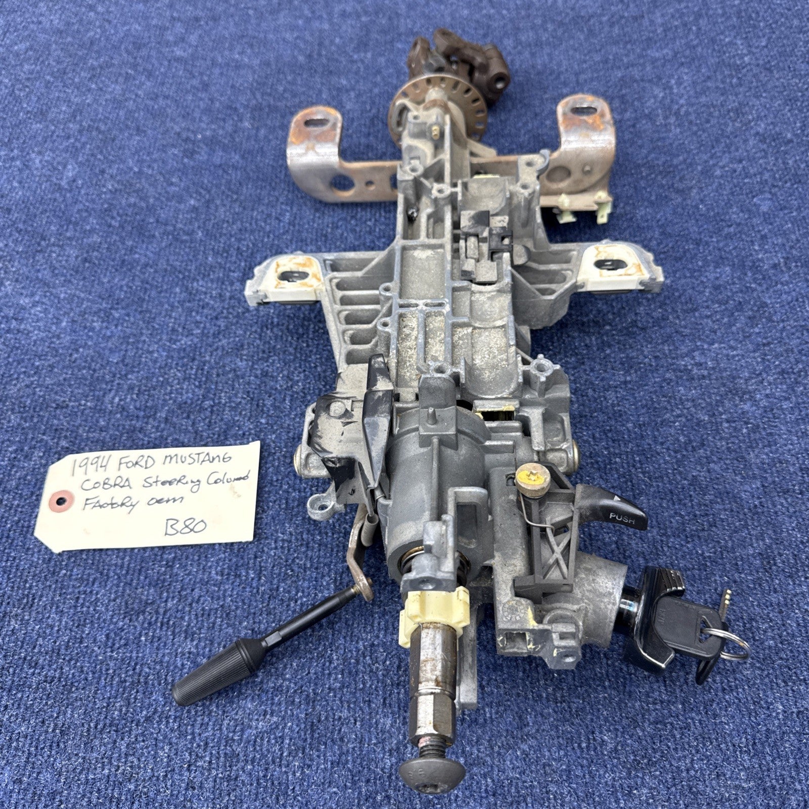94 1994 Ford Mustang Svt Cobra OEM Manual Steering Column Assembly Factory Sn95