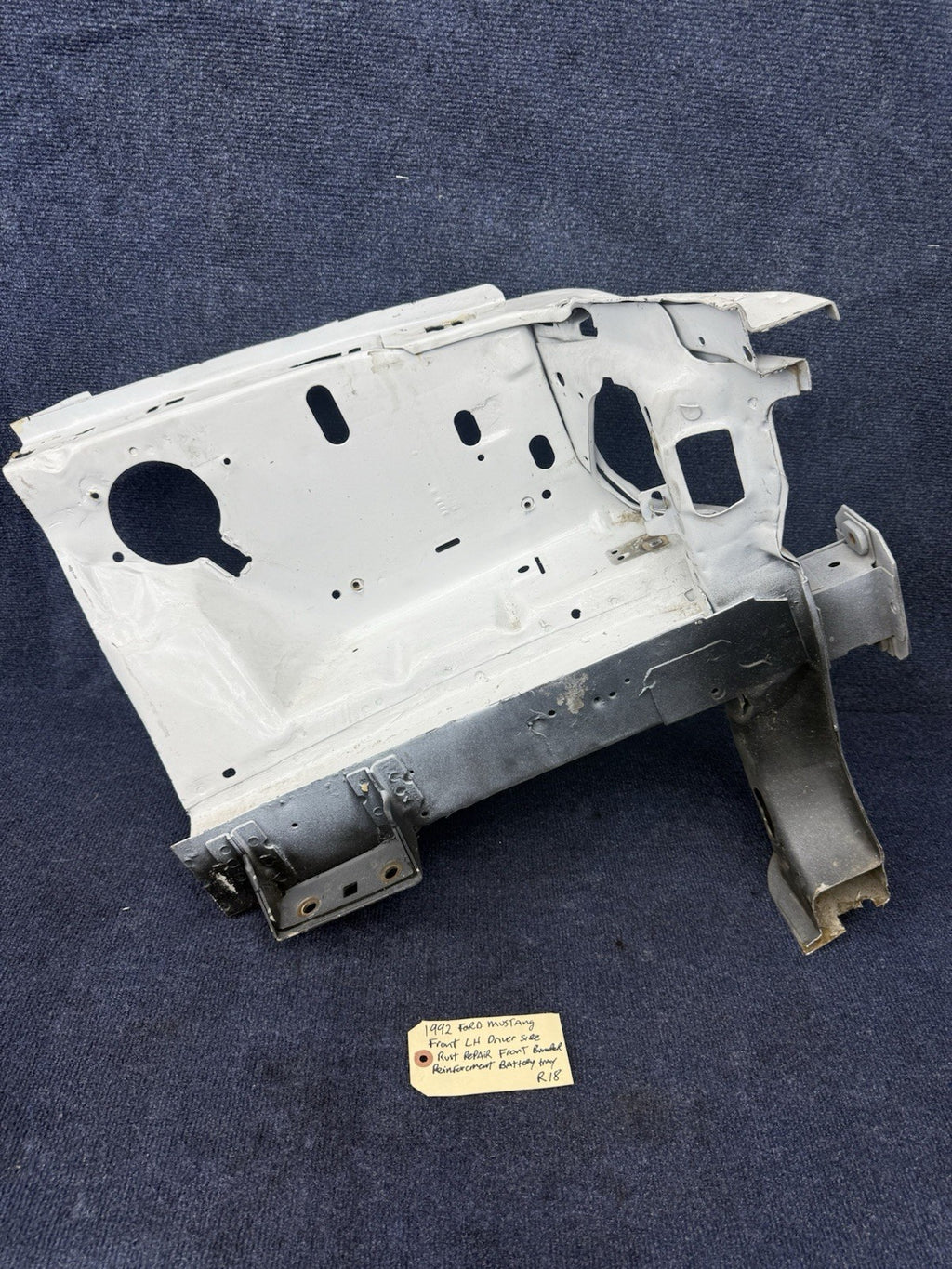 1990-1993 MUSTANG DRIVER L-H FRONT APRON FRAME METAL REPAIR SECTION OEM 1992  92