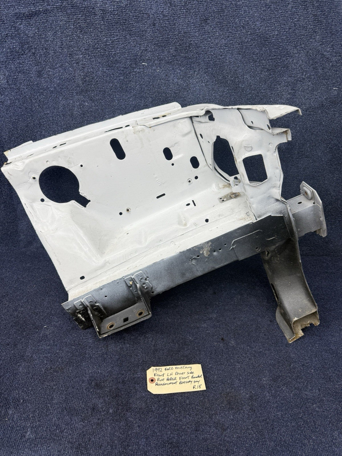 1990-1993 MUSTANG DRIVER L-H FRONT APRON FRAME METAL REPAIR SECTION OEM 1992  92