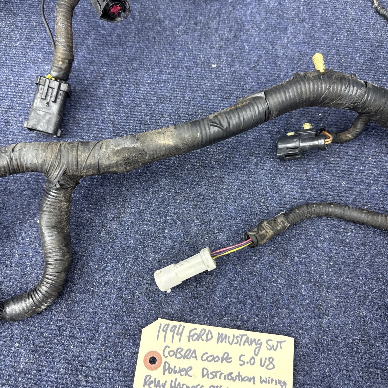 1994 1995 Ford Mustang Cobra 5.0 302 V8 Power Distribution Wiring Relay Harness