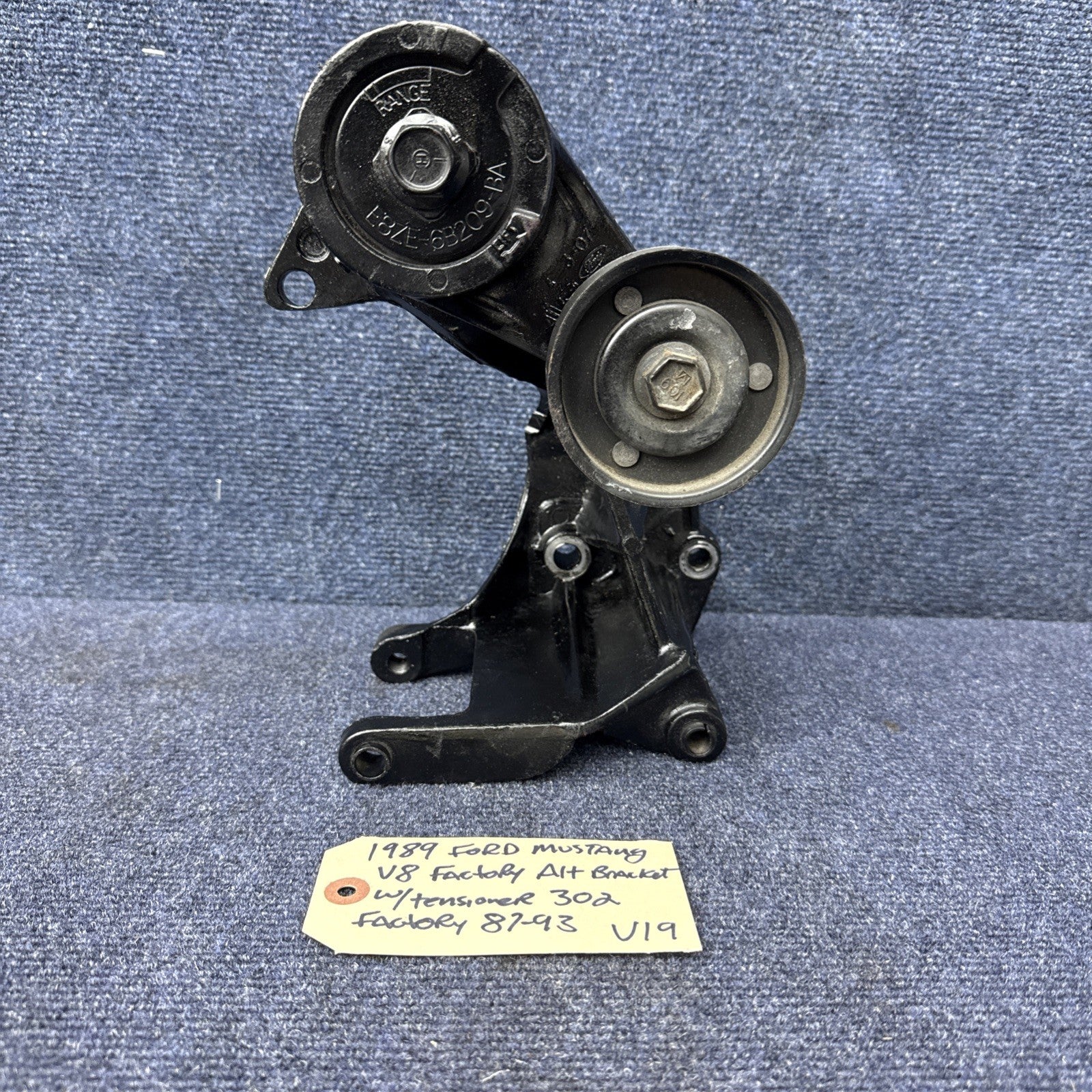 85-93 Ford Mustang Alternator Bracket Front Belt Accessory Smog Tensioner OEM V8
