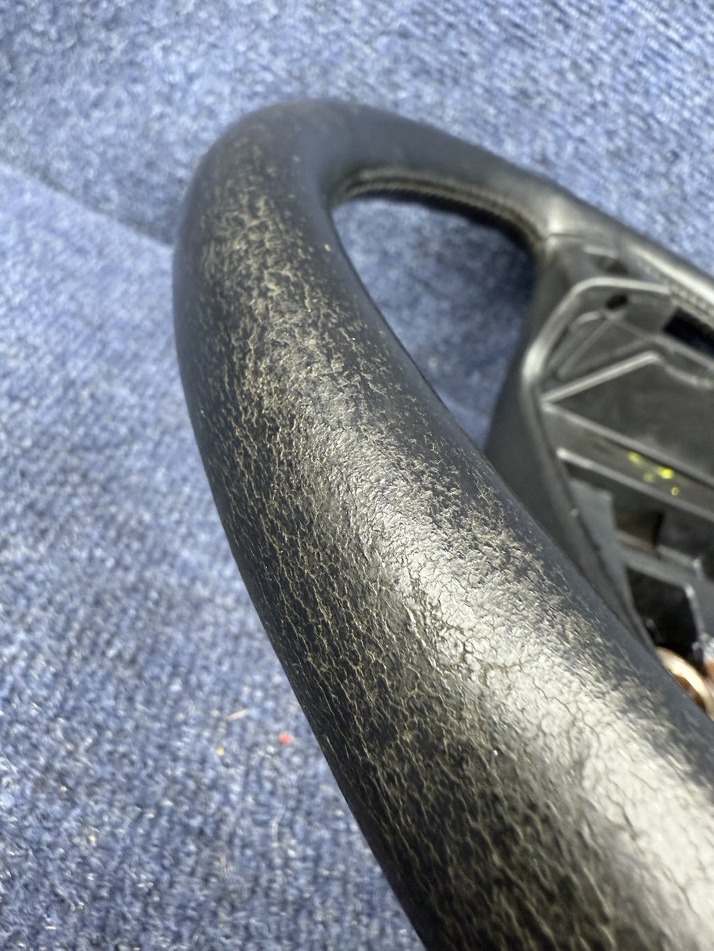 90-93 Ford Mustang Black Steering Wheel Leather  Factory OEM Coupe Hatch Stock