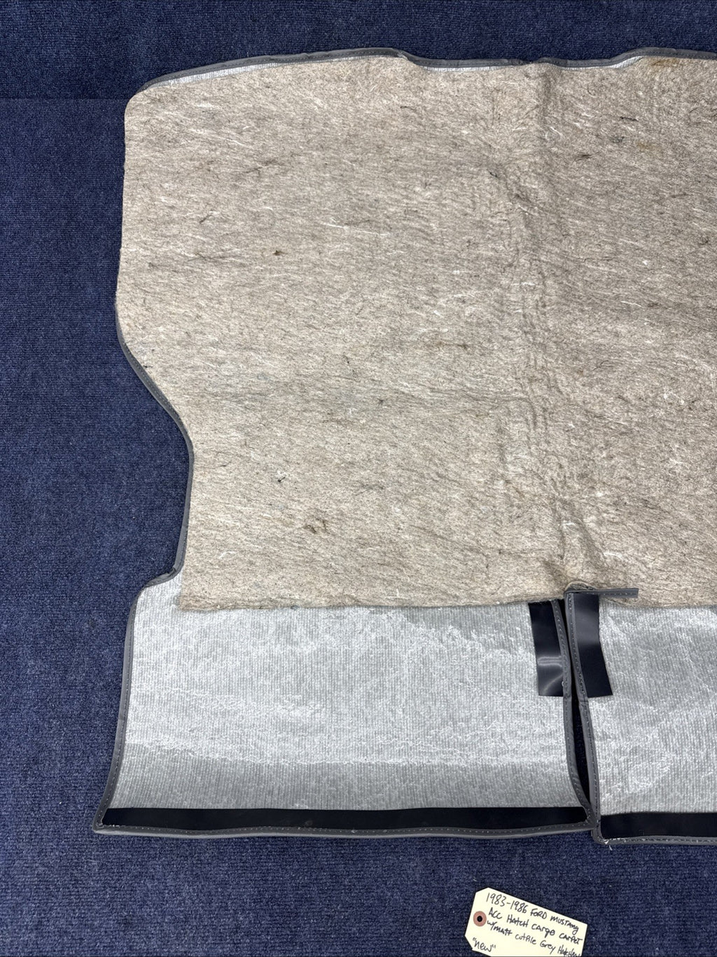 1983-1986 Ford Mustang Gt Lx Carpet Cargo Area Cutpile Hatchback Acc Grey Rear