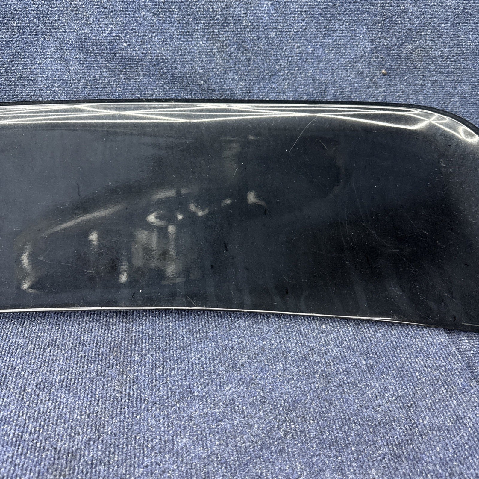 86-93 Ford MUSTANG LX HATCHBACK OEM REAR FIBERGLASS SPOILER W/LIGHT WING Black