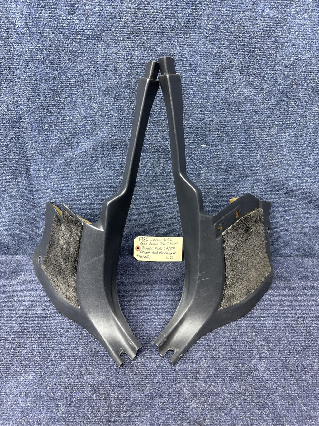 1984-1989 Lincoln Mark Vii Lsc Kick Panels Trim Cover Pair Black Oem mercury OEM
