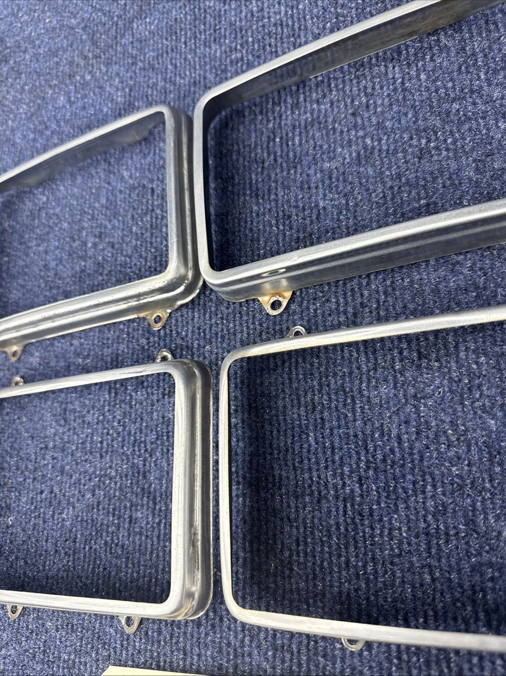 1979-86 Ford Mustang Rectangular Headlight   Retaining Ring Set Of 4