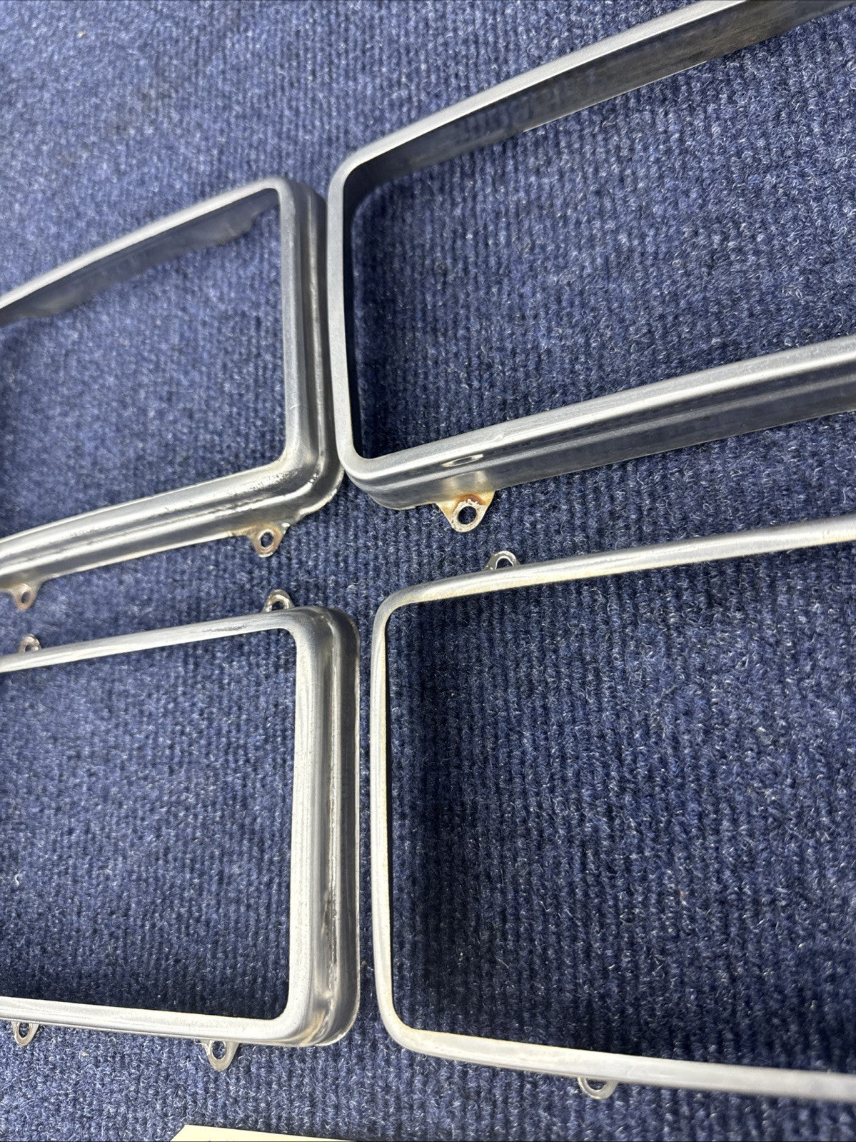 1979-86 Ford Mustang Rectangular Headlight   Retaining Ring Set Of 4