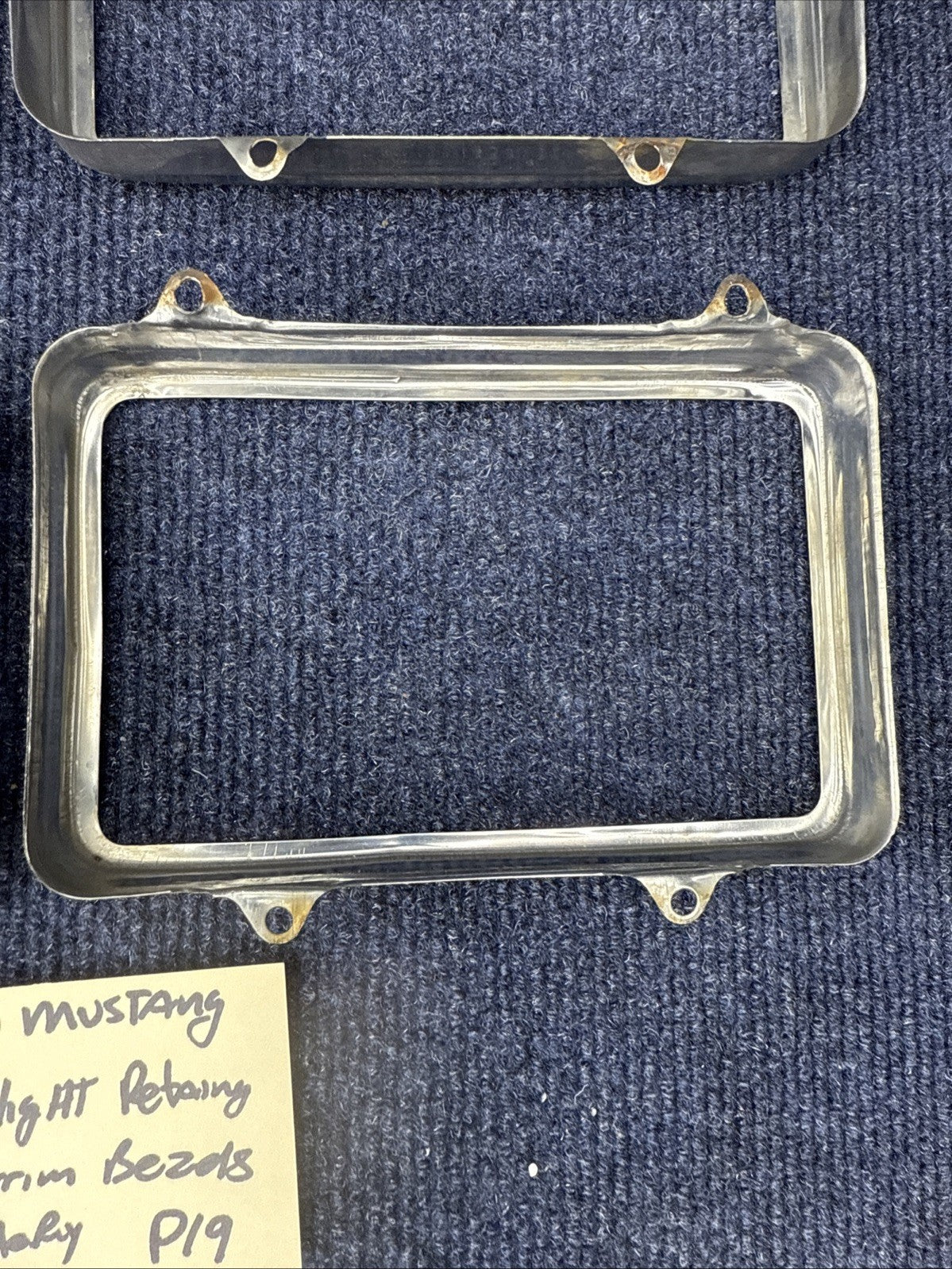 1979-86 Ford Mustang Rectangular Headlight   Retaining Ring Set Of 4
