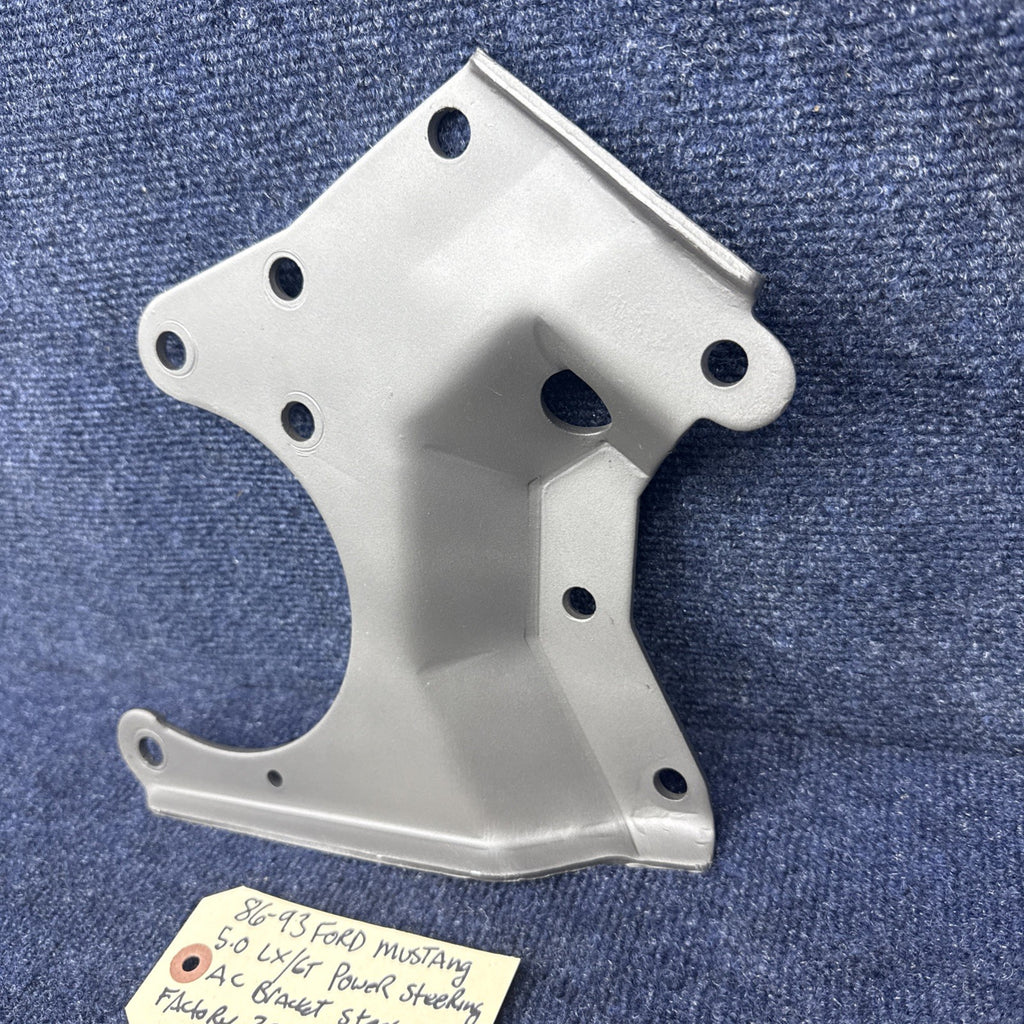 86-93 FORD MUSTANG 5.0 LX GT POWER STEERING AC A/C PUMP STEEL BRACKET MOUNT OEM