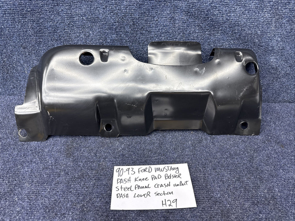 1990-1993 Ford Mustang Dash Knee Pad Bolster Metal Panel Steel Crash Impact OEM