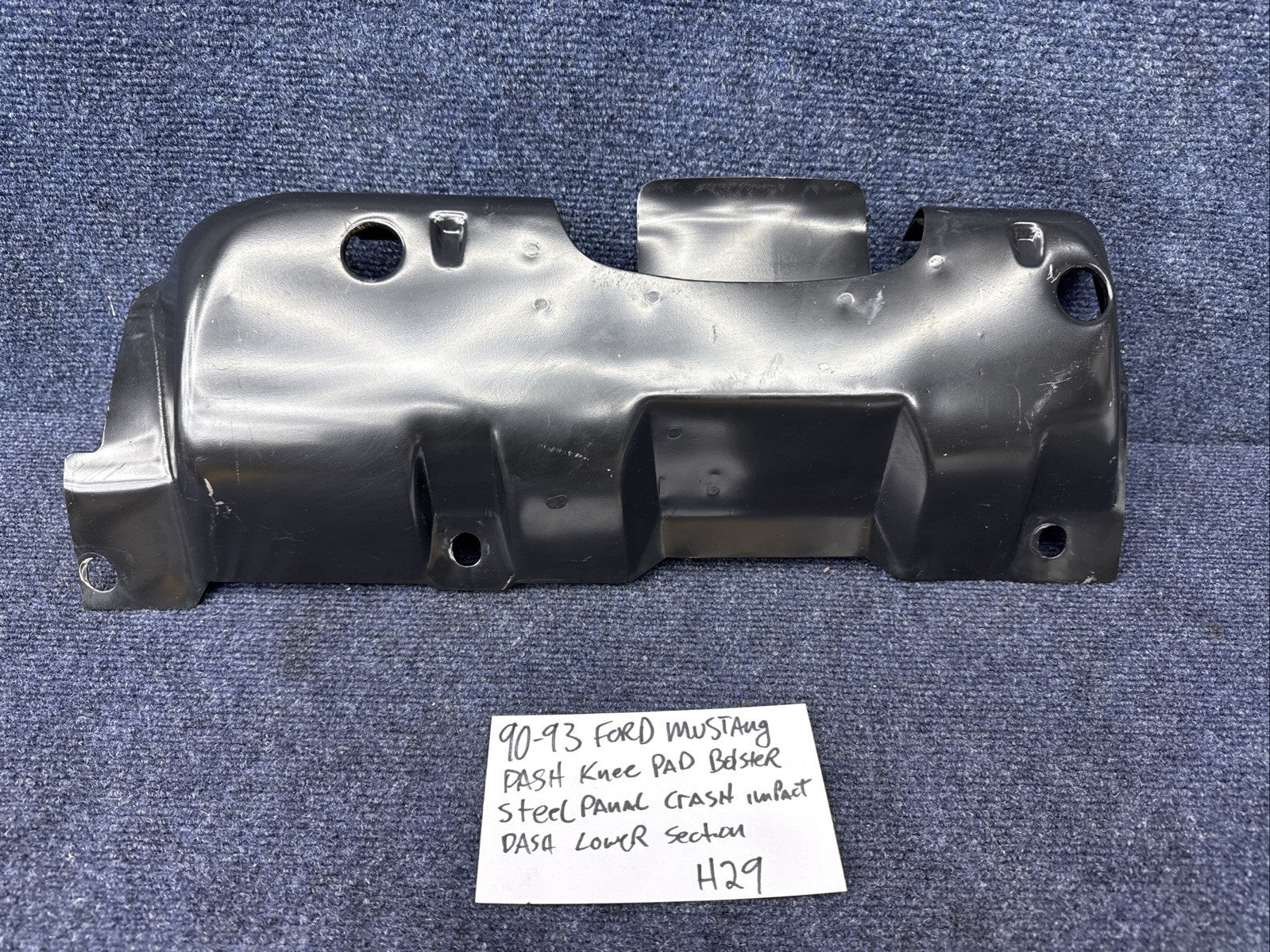 1990-1993 Ford Mustang Dash Knee Pad Bolster Metal Panel Steel Crash Impact OEM