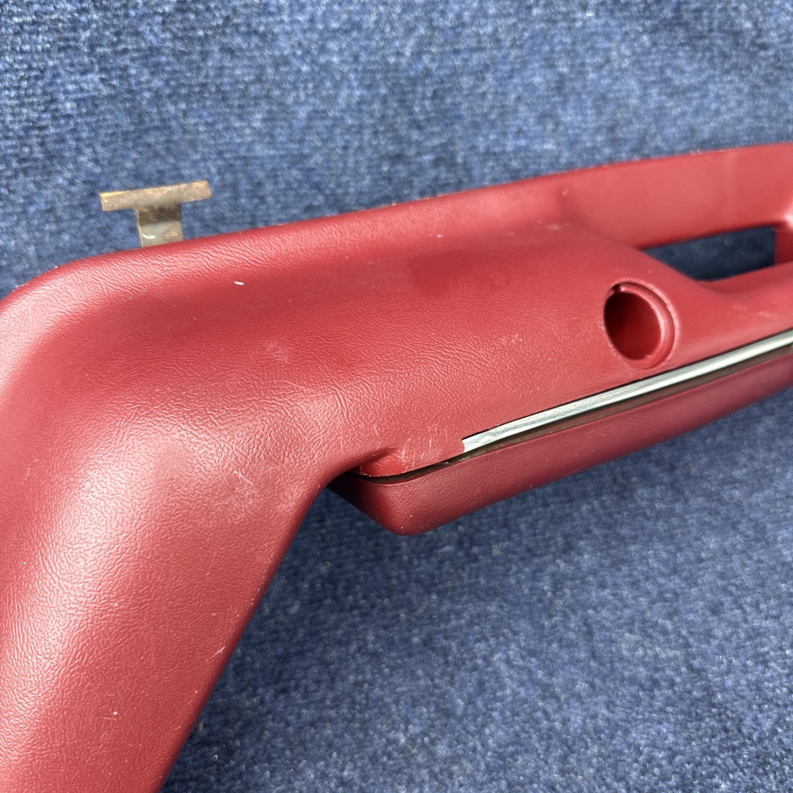 1987-1993 FORD MUSTANG RED DOOR ARMREST & Window Switch LEFT DRIVER PULL OEM Gt