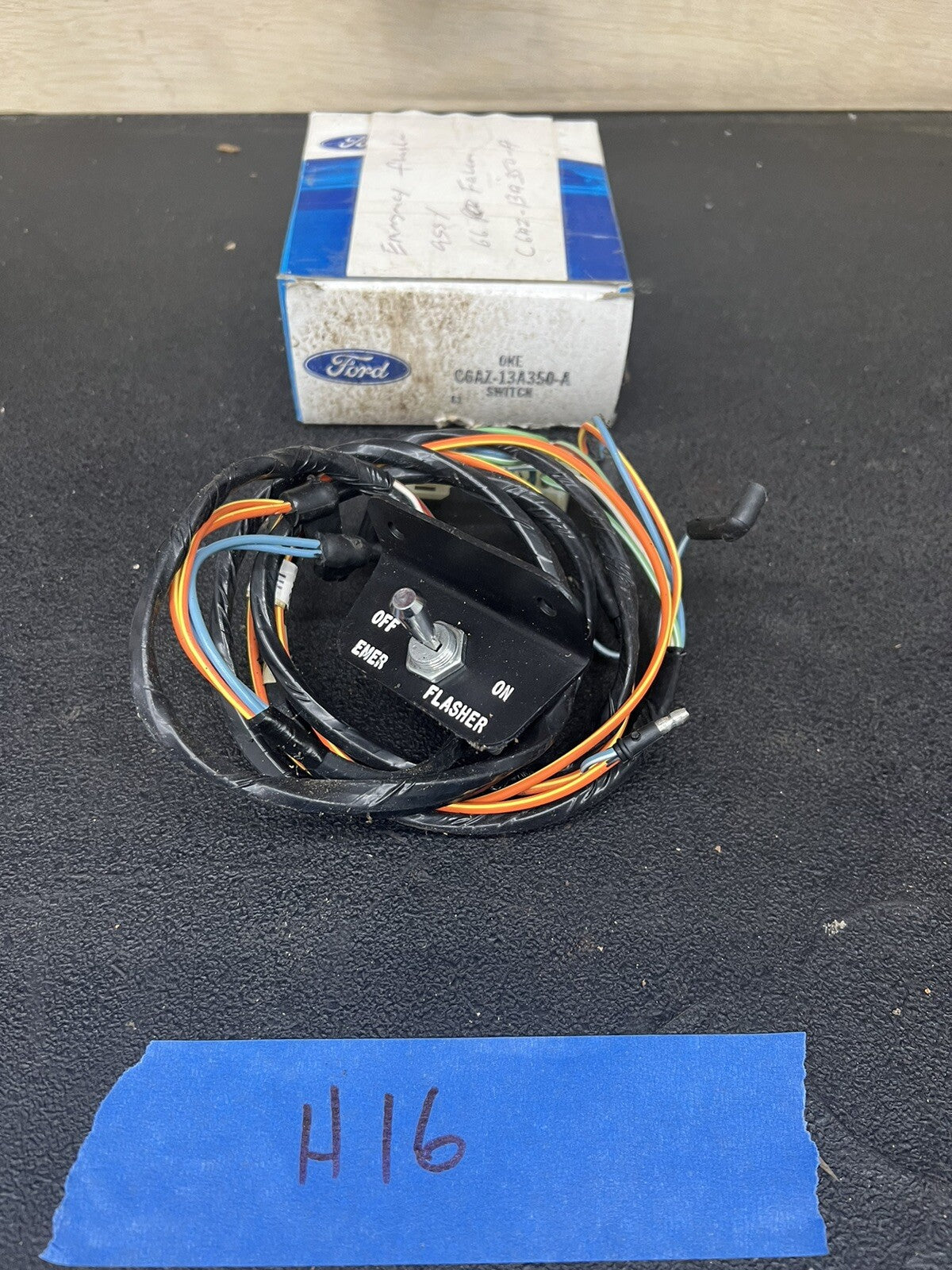 1966 Ford Mustang Fairlane Galaxie Mercury NOS EMERGENCY FLASHER SWITCH & WIRING