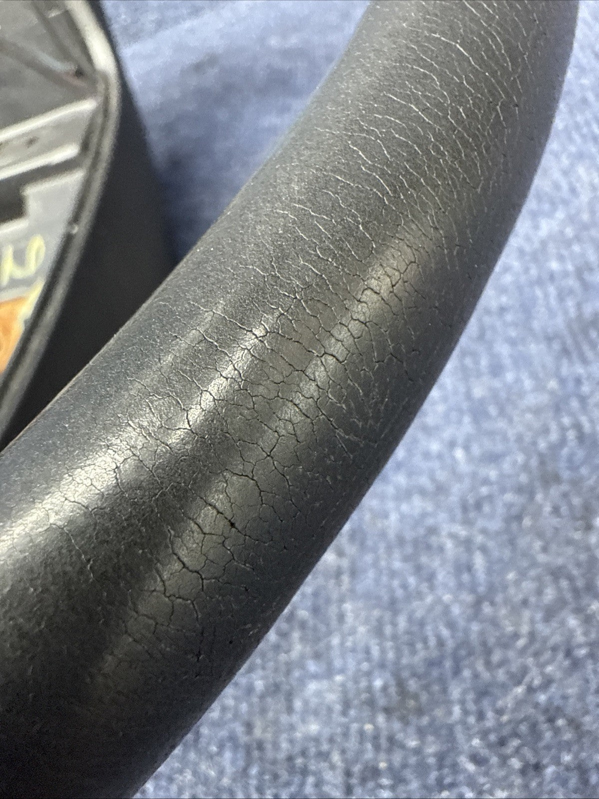 90-93 Ford Mustang Black Steering Wheel w/ Buttons Factory OEM Coupe Hatch Stock