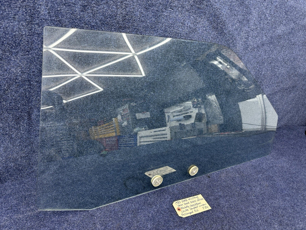 1979-1993 Ford Mustang Passenger Door Glass Hardtop Window CARLITE Factory OEM R