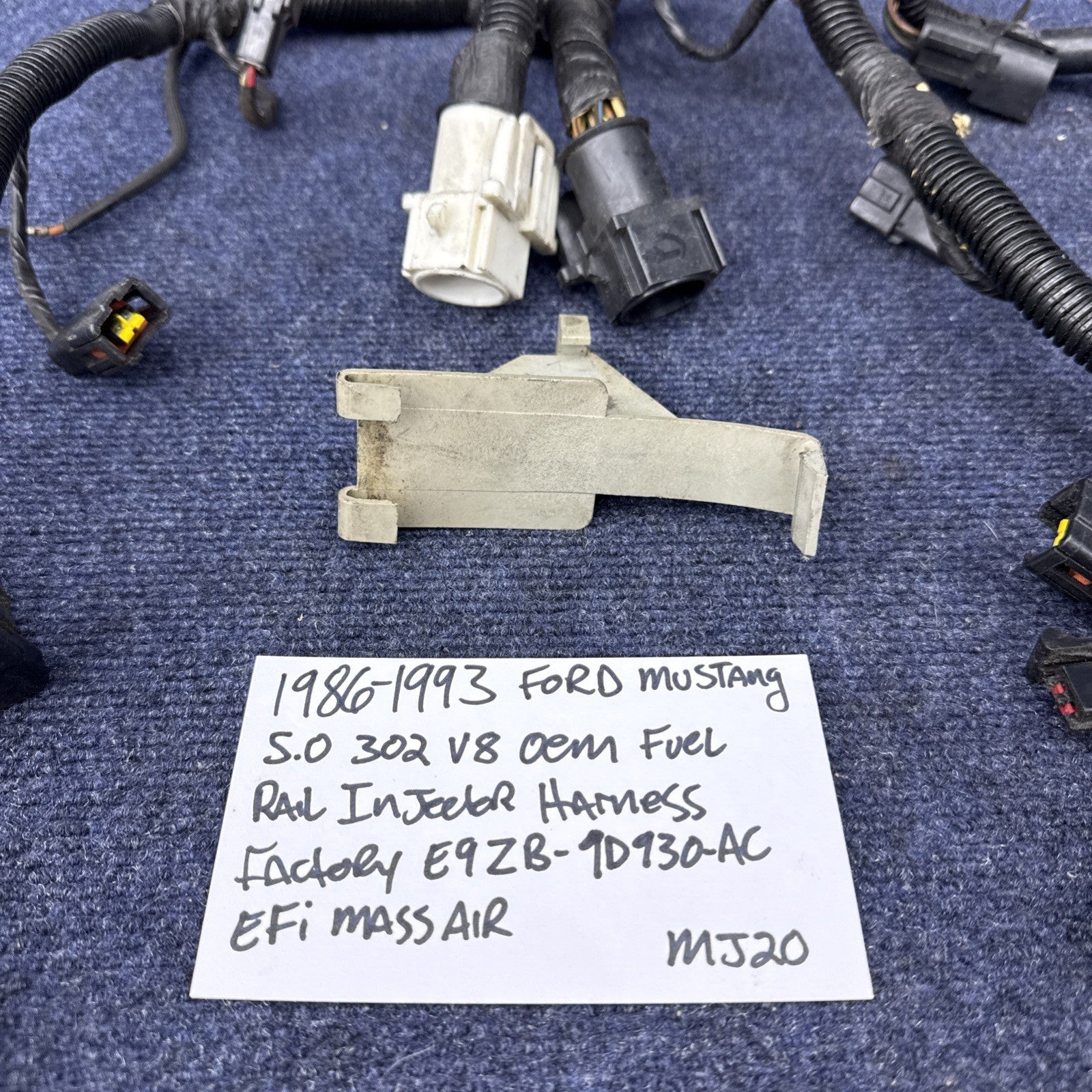 86-93 Ford Mustang 5.0L Fuel Injector Harness Mass Air  EFI 302 OEM Factory 87