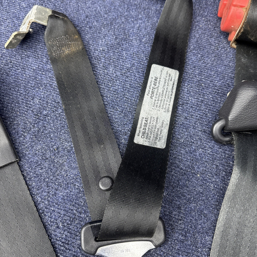 1994 Mustang Svt Cobra Coupe Complete Black Seatbelt Set Front Rear Rh Lh OEM